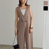 ダブルボタンカシュクールオールインワン [E3091] レディース | KOBE LETTUCE | 詳細画像1 