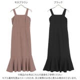 バックゴム入りマーメイドワンピース 秋 秋服 | KOBE LETTUCE | 詳細画像2