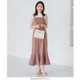 バックゴム入りマーメイドワンピース 秋 秋服 | KOBE LETTUCE | 詳細画像5