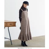 チェック柄バックゴム入りマーメイドワンピース 秋 秋服 | KOBE LETTUCE | 詳細画像5