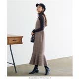 チェック柄バックゴム入りマーメイドワンピース 秋 秋服 | KOBE LETTUCE | 詳細画像7