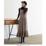 チェック柄バックゴム入りマーメイドワンピース 秋 秋服 | KOBE LETTUCE | 詳細画像9