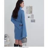 袖スリットもっちりニットミニワンピース［E3242］ | KOBE LETTUCE | 詳細画像7 