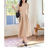 ロングスリーブウエストタックワンピース［E3315］ | KOBE LETTUCE | 詳細画像5 