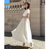 エクリュ | [ 水野佐彩さんコラボ ] タックスカートドッキングワンピース［E3353］ | KOBE LETTUCE