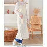 胸元カッティングフェザーキャミワンピース［E3364］ | KOBE LETTUCE | 詳細画像3 