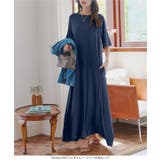 接触冷感 × シワ防止加工付きカットソーワンピースゆったり | KOBE LETTUCE | 詳細画像11