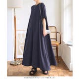 接触冷感 × シワ防止加工付きカットソーワンピースゆったり | KOBE LETTUCE | 詳細画像8