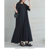 接触冷感 × シワ防止加工付きカットソーワンピースゆったり | KOBE LETTUCE | 詳細画像15