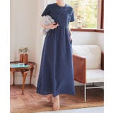 ネイビー | ドビードットキャミワンピース［E3396］ | KOBE LETTUCE