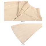 フレアスリーブハーフジップニットワンピース［E3406］ | KOBE LETTUCE | 詳細画像12 