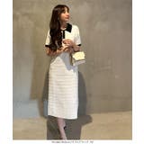 リップルボーダーポロカラーニットワンピース | KOBE LETTUCE | 詳細画像14