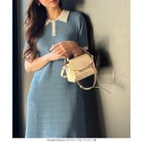 リップルボーダーポロカラーニットワンピース | KOBE LETTUCE | 詳細画像17