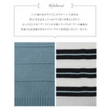 リップルボーダーポロカラーニットワンピース | KOBE LETTUCE | 詳細画像6