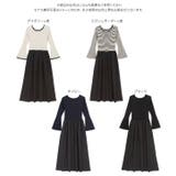 フレアスリーブニットトップスドッキングワンピース［E3449］ | KOBE LETTUCE | 詳細画像14 