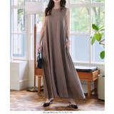 汗じみ防止 UVカット カップ付きノースリーブワンピース | KOBE LETTUCE | 詳細画像9 