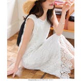 バックリボンフラワーレースワンピース ワンピース ノースリ | KOBE LETTUCE | 詳細画像3 