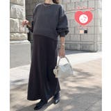 2点セット バックスリットニット×ロングワンピース 2点セット | KOBE LETTUCE | 詳細画像1