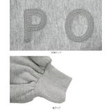 フード刺繍ビッグスウェットトップス［E3552］ フード刺繍 裏起毛 | KOBE LETTUCE | 詳細画像12 