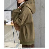 フード刺繍ビッグスウェットトップス［E3552］ フード刺繍 裏起毛 | KOBE LETTUCE | 詳細画像6 