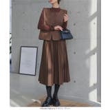 あったかプリーツロングワンピース＆ツイードベスト 2点セット 2点セット | KOBE LETTUCE | 詳細画像3 