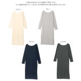 前後2wayボートネックリブワンピース［E3569］ リブワンピース 前後2wa… | KOBE LETTUCE | 詳細画像14 