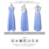 シワになりにくい 深Vネックコットンタッチワンピース［E3593］ シワになりに… | KOBE LETTUCE | 詳細画像15 