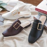 スクエアトゥバックルバブーシュ [I2165] レディース | KOBE LETTUCE | 詳細画像1 