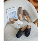 サテンキルティングミュールパンプス [I2402] レディース | KOBE LETTUCE | 詳細画像1 