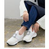 ホワイト | 厚底ビジュースニーカー［I2536］ | KOBE LETTUCE