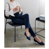 ネイビー | [ 洗えるパンプス ] ポインテッドトゥニットバレエパンプス［I2539］ | KOBE LETTUCE