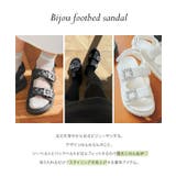 ビジューツーベルト厚底サンダル［I2609］ | KOBE LETTUCE | 詳細画像2 