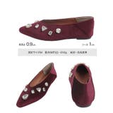 ビジューベロアフラットパンプス［I2640］ | KOBE LETTUCE | 詳細画像12 