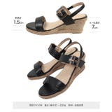7cmウェッジツーベルトジュートサンダル［I2646］ | KOBE LETTUCE | 詳細画像7 