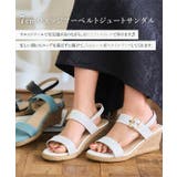 7cmウェッジツーベルトジュートサンダル［I2646］ | KOBE LETTUCE | 詳細画像2 