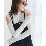 オフホワイト | [ 超冷感 ] 紫外線99.9%カット接触冷感ロングアームカバー［J1141］ | KOBE LETTUCE