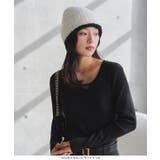 バイカラーラインニット帽［J1199］ ニット帽 バイカラー | KOBE LETTUCE | 詳細画像2 