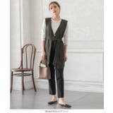 ベルト付きヘリンボーンジレ［K1061］ | KOBE LETTUCE | 詳細画像5 