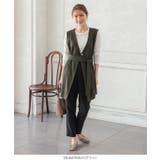 ベルト付きヘリンボーンジレ［K1061］ | KOBE LETTUCE | 詳細画像7 