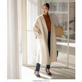 ボリュームスリーブノーカラーコート［K1065］ | KOBE LETTUCE | 詳細画像5 