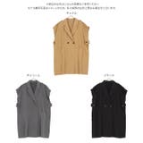 トレンチ風ロングジレベスト 秋 秋服 | KOBE LETTUCE | 詳細画像11