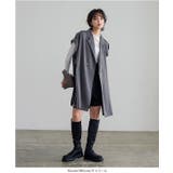 トレンチ風ロングジレベスト 秋 秋服 | KOBE LETTUCE | 詳細画像8