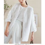 アイボリー | 選べる2タイプ フェイクファーロングベスト［K1229］ | KOBE LETTUCE