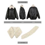 フェイクレザージップアップブルゾンレザー ジャケット アウター | KOBE LETTUCE | 詳細画像21 