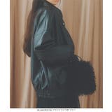 フェイクレザージップアップブルゾンレザー ジャケット アウター | KOBE LETTUCE | 詳細画像15 