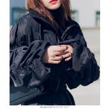 シャーリングスリーブ中綿MA1ショートブルゾン［K1345］ | KOBE LETTUCE | 詳細画像5 