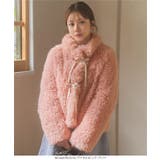 リボンブローチつきエコファーショートコート リボンブローチつき エコファー | KOBE LETTUCE | 詳細画像9 