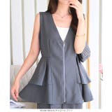 ペプラムフリルジレベスト［K1391］ペプラム ベスト ジレ | KOBE LETTUCE | 詳細画像2 