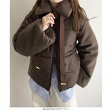 ビッグリボンスタンドカラー中綿ブルゾンコート ビッグリボン スタンドカラー | KOBE LETTUCE | 詳細画像11 