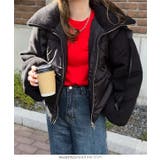 ビッグリボンスタンドカラー中綿ブルゾンコート ビッグリボン スタンドカラー | KOBE LETTUCE | 詳細画像14 